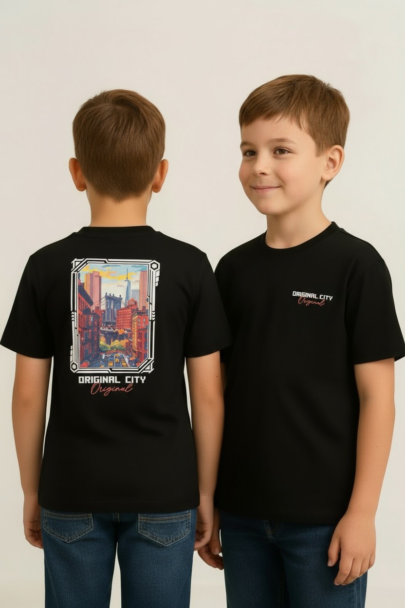 Großhändler Boomkids - Kinder-T-Shirt mit Druckmotiv