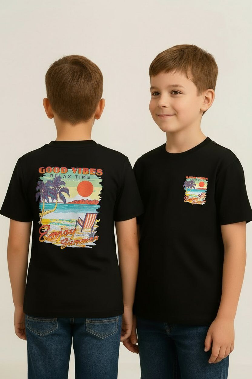 Mayorista Boomkids - Camiseta infantil con diseño estampado