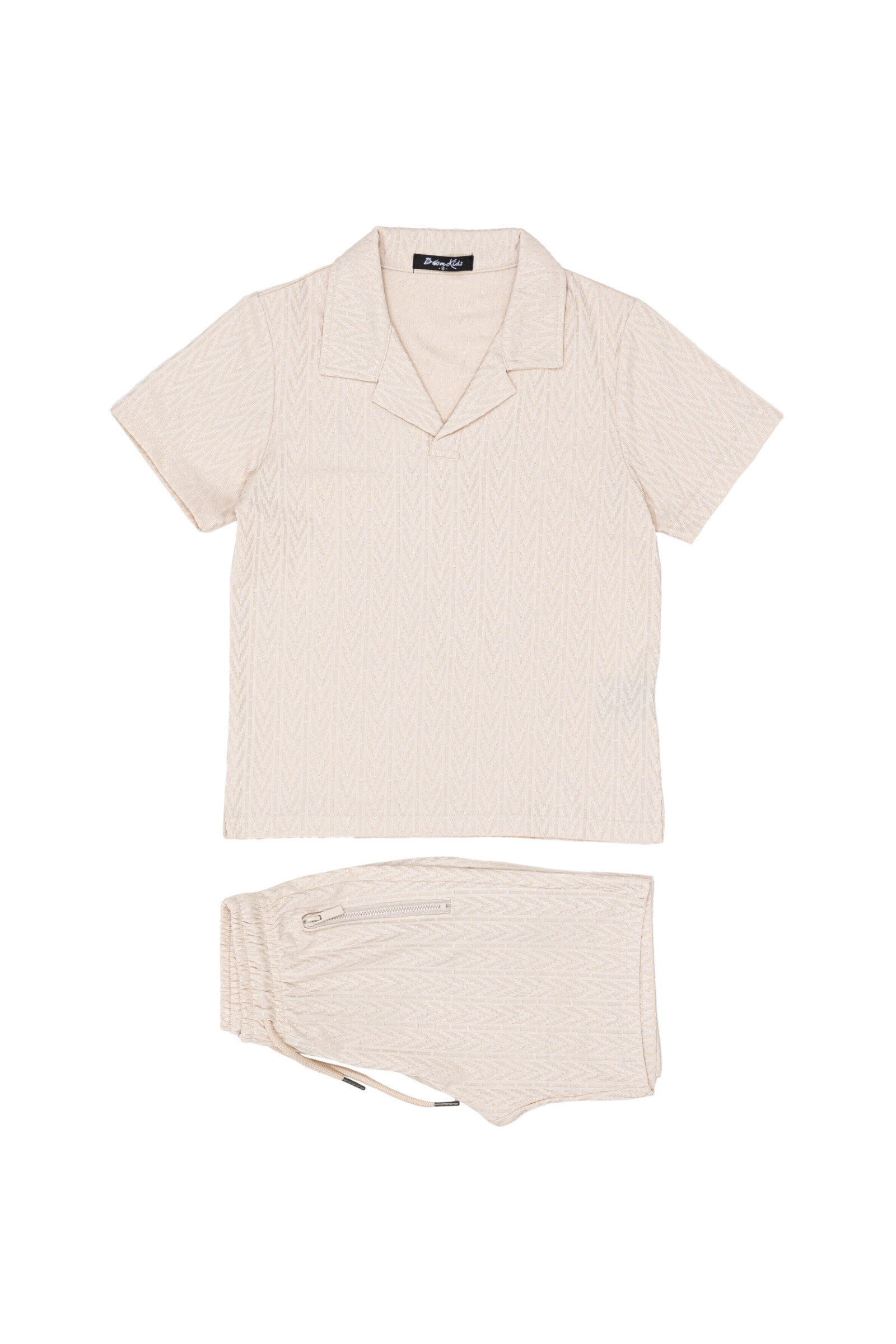 Grossiste Boomkids - Ensemble à motifs relief top et short