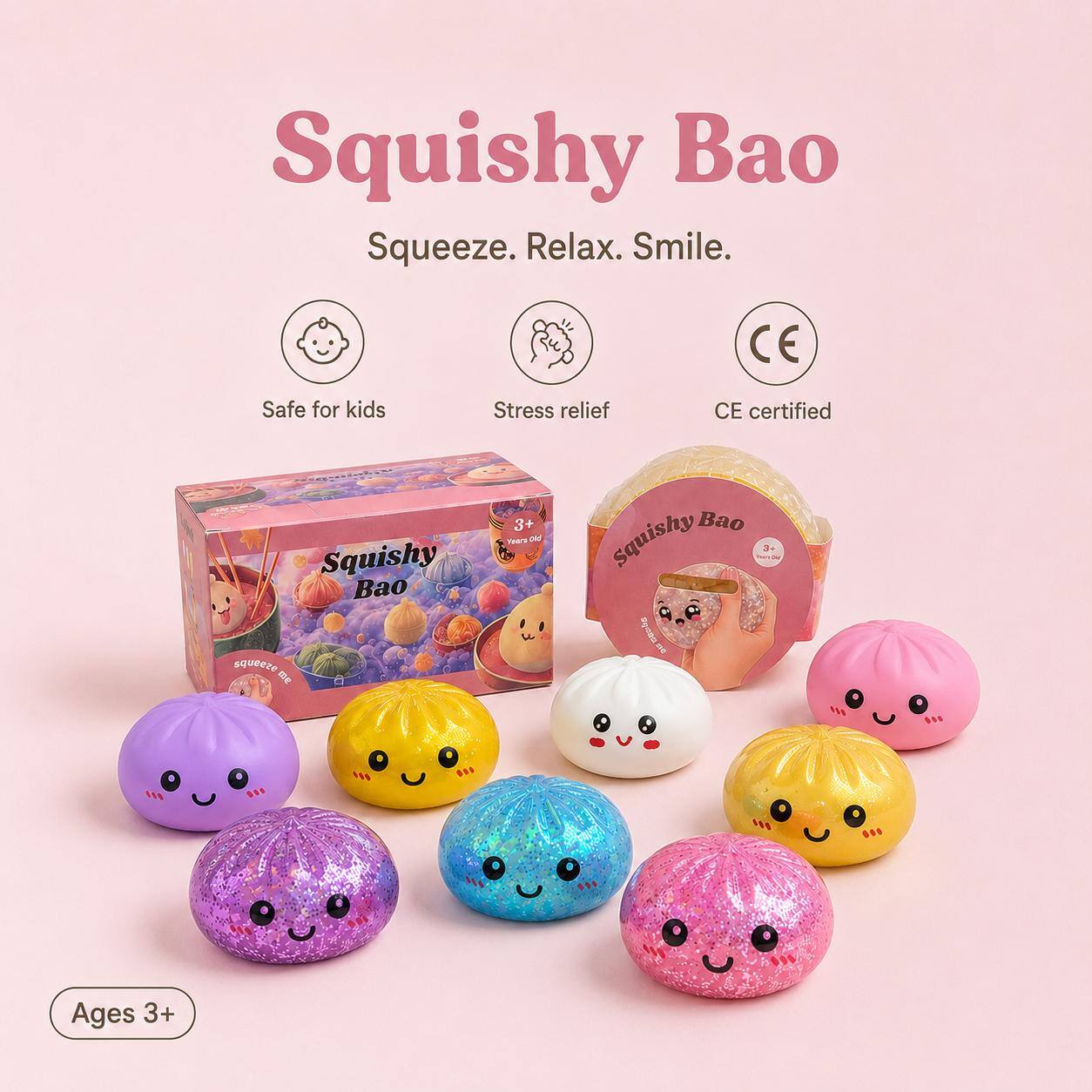 Grossiste By Oceane - SQUISHY BAO / DUMPLING ANTI-STRESS