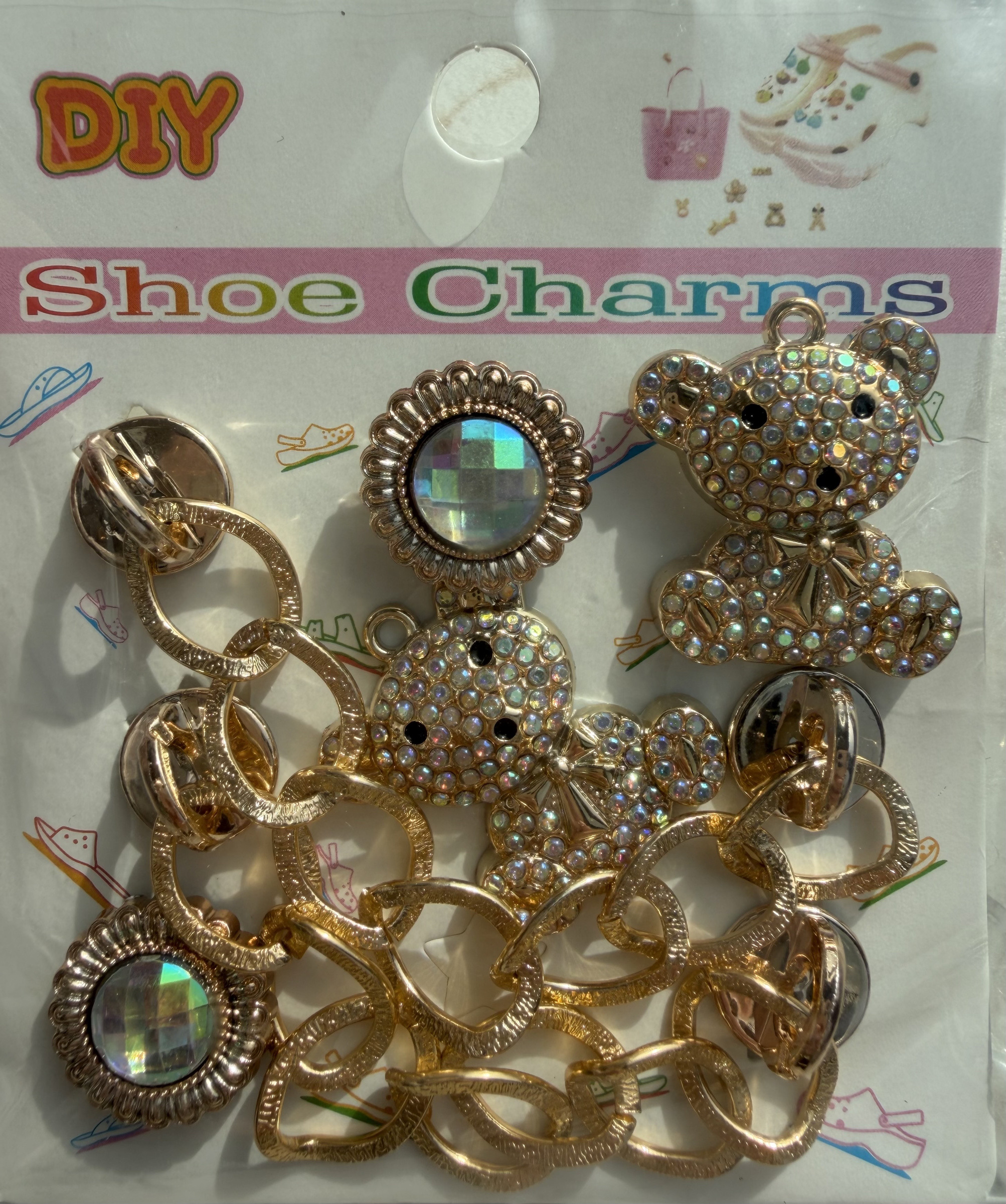 Grossiste C&C Chaussures - Pins dorés pour chaussure EVA à trous