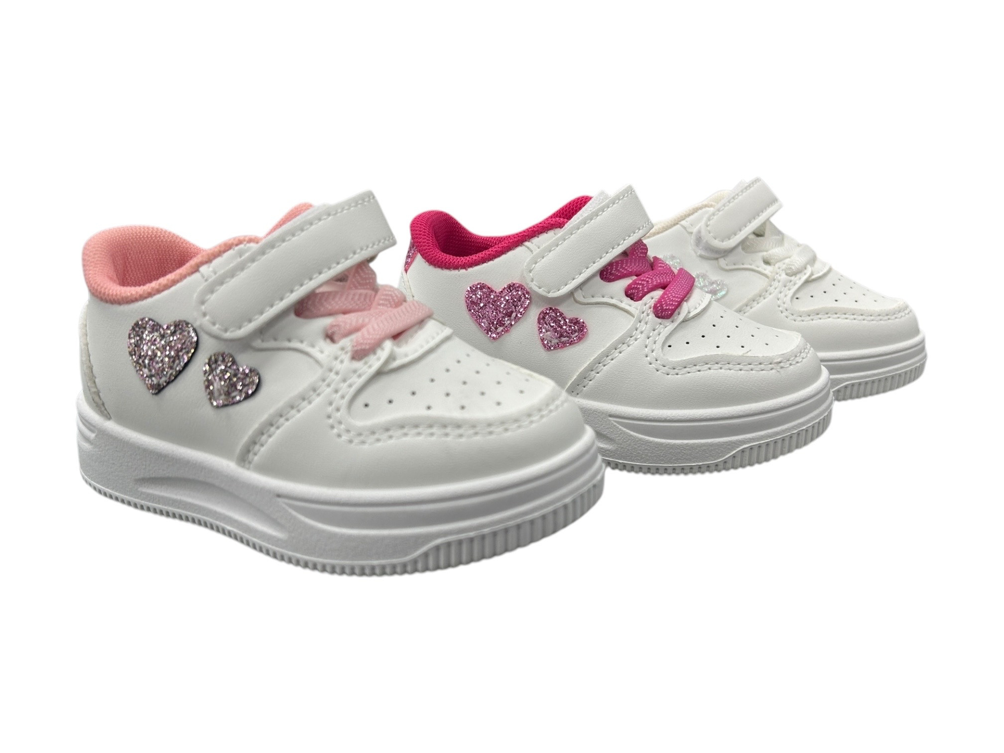Grossiste C&C Chaussures - Basket fille à scratch avec lacet