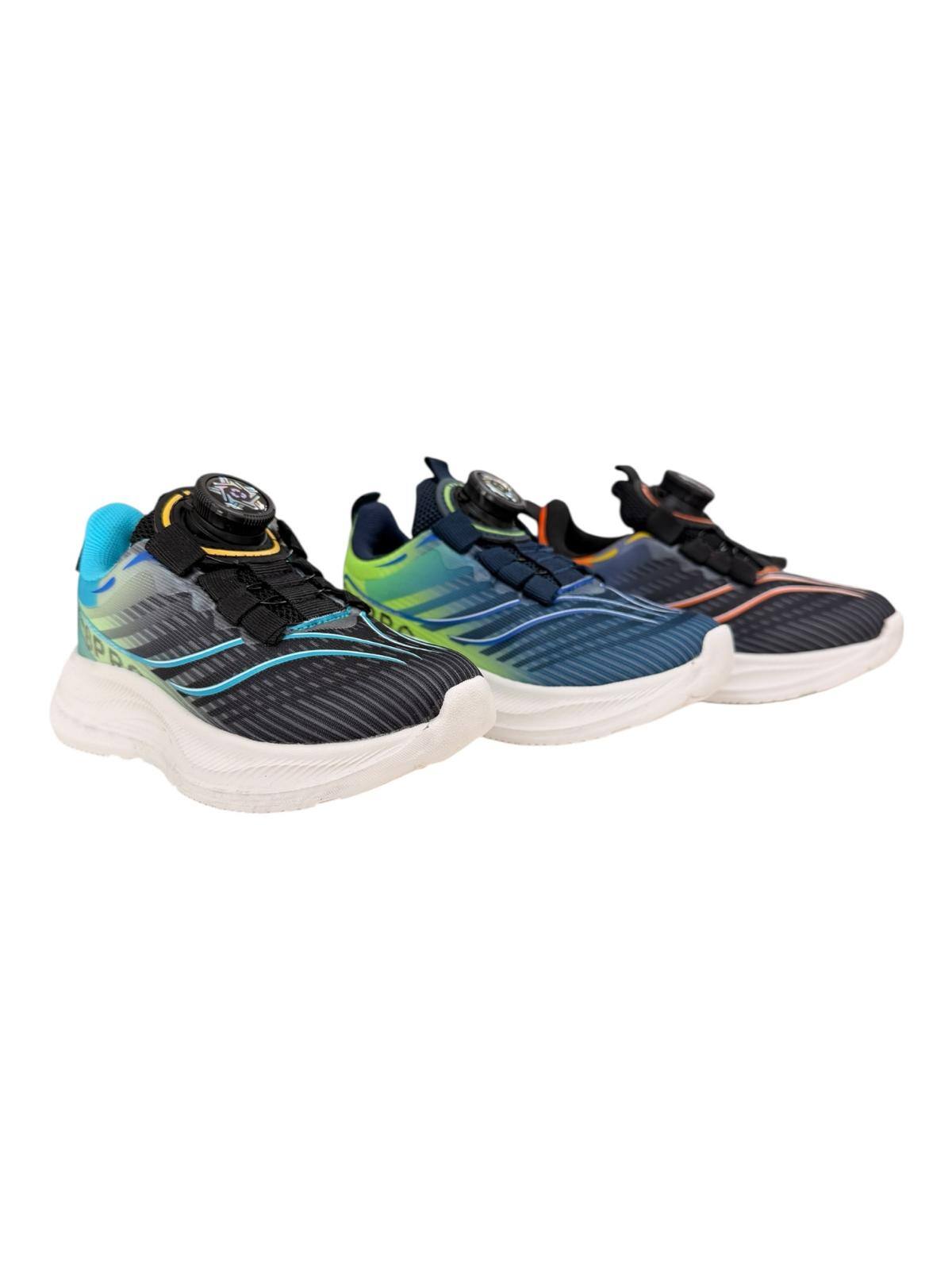 Grossiste C&C Chaussures - Basket garçon lacets fermeture rotative