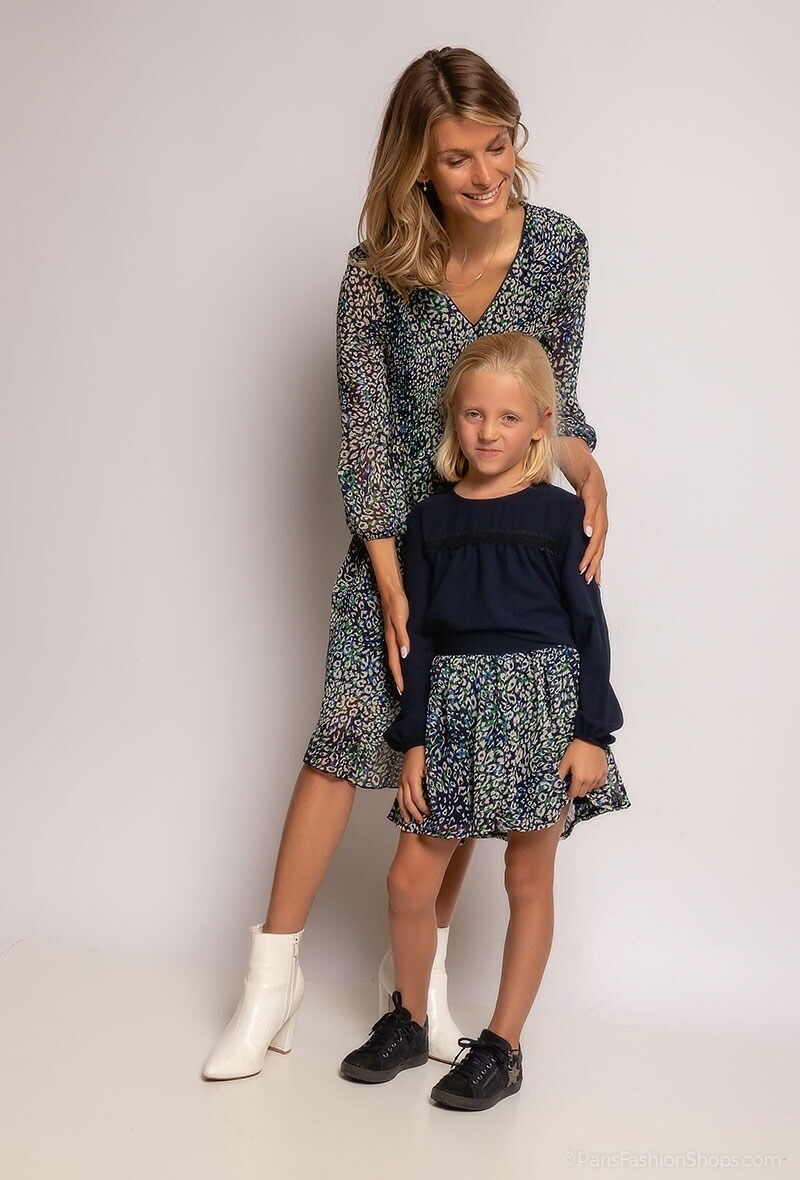 Grossista Camille de Paris - Blusa maniche lunghe in pizzo COLLECTION MINI ME Produzione francese