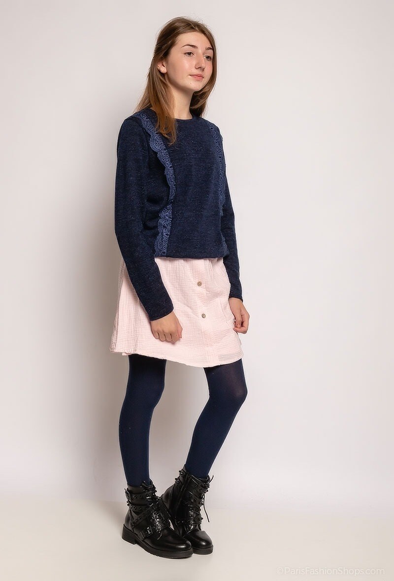 Grossista Camille de Paris - Gonna in mussola di cotone COLLEZIONE MINI ME Produzione francese