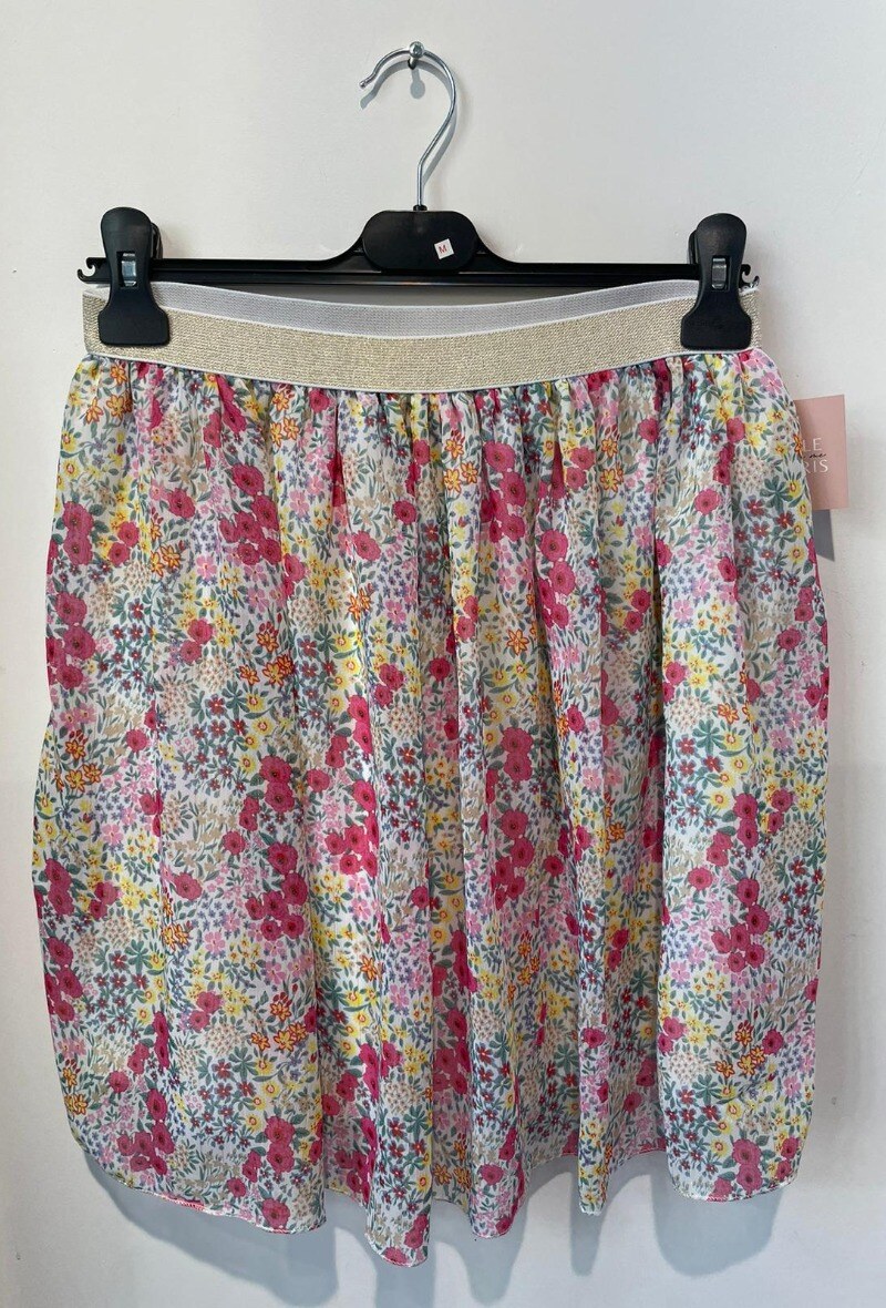 Wholesaler Camille de Paris - Skirt with lurex waistband elastic MINI ME Made in France
