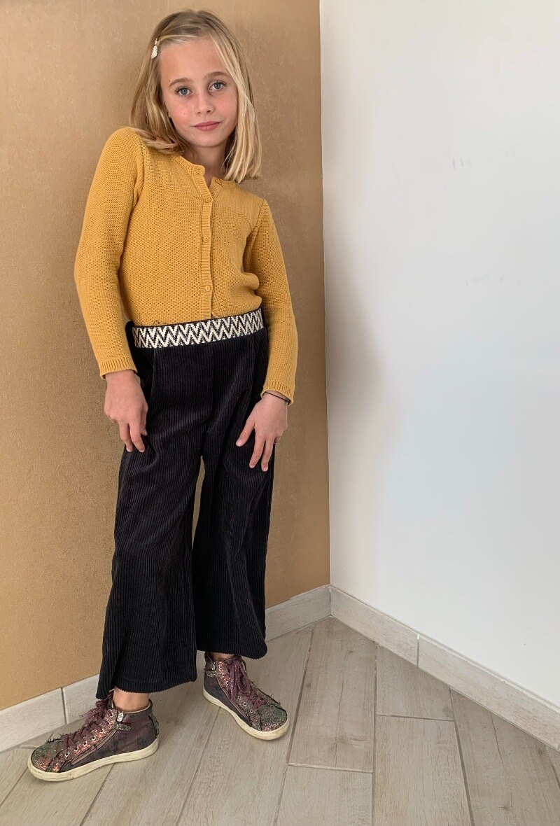 Mayorista Camille de Paris - Pantalón de pana acanalada fantasía COLLECTION MINI ME Fabricación francesa
