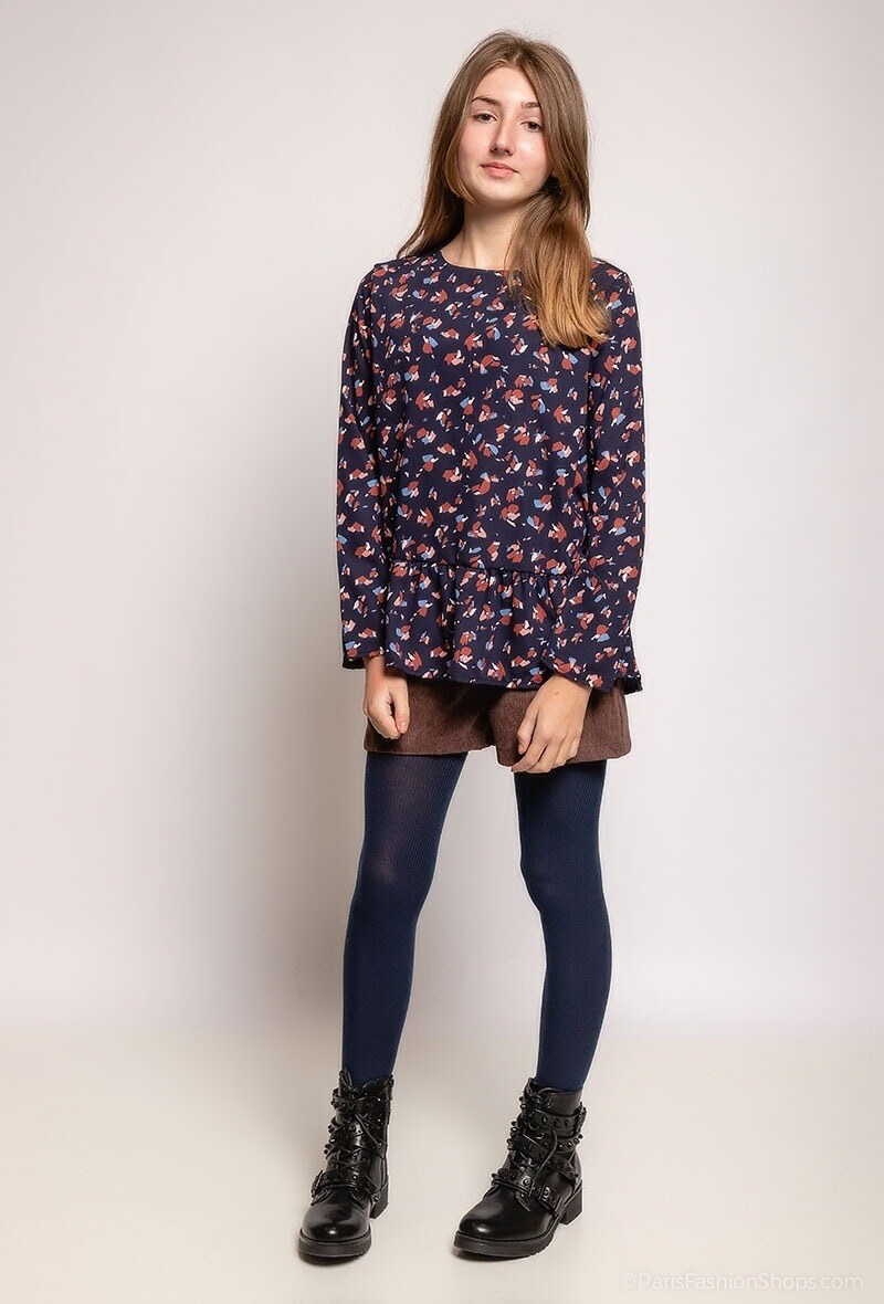 Grossista Camille de Paris - Blusa a motivo floreale COLLEZIONE MINI ME Produzione francese
