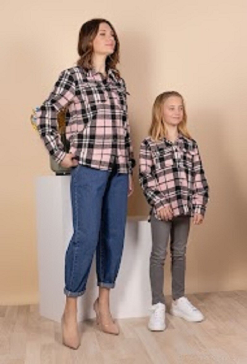 Mayorista Camille de Paris - Chaqueta camisa a cuadros COLECCIÓN MINI ME Fabricación francesa