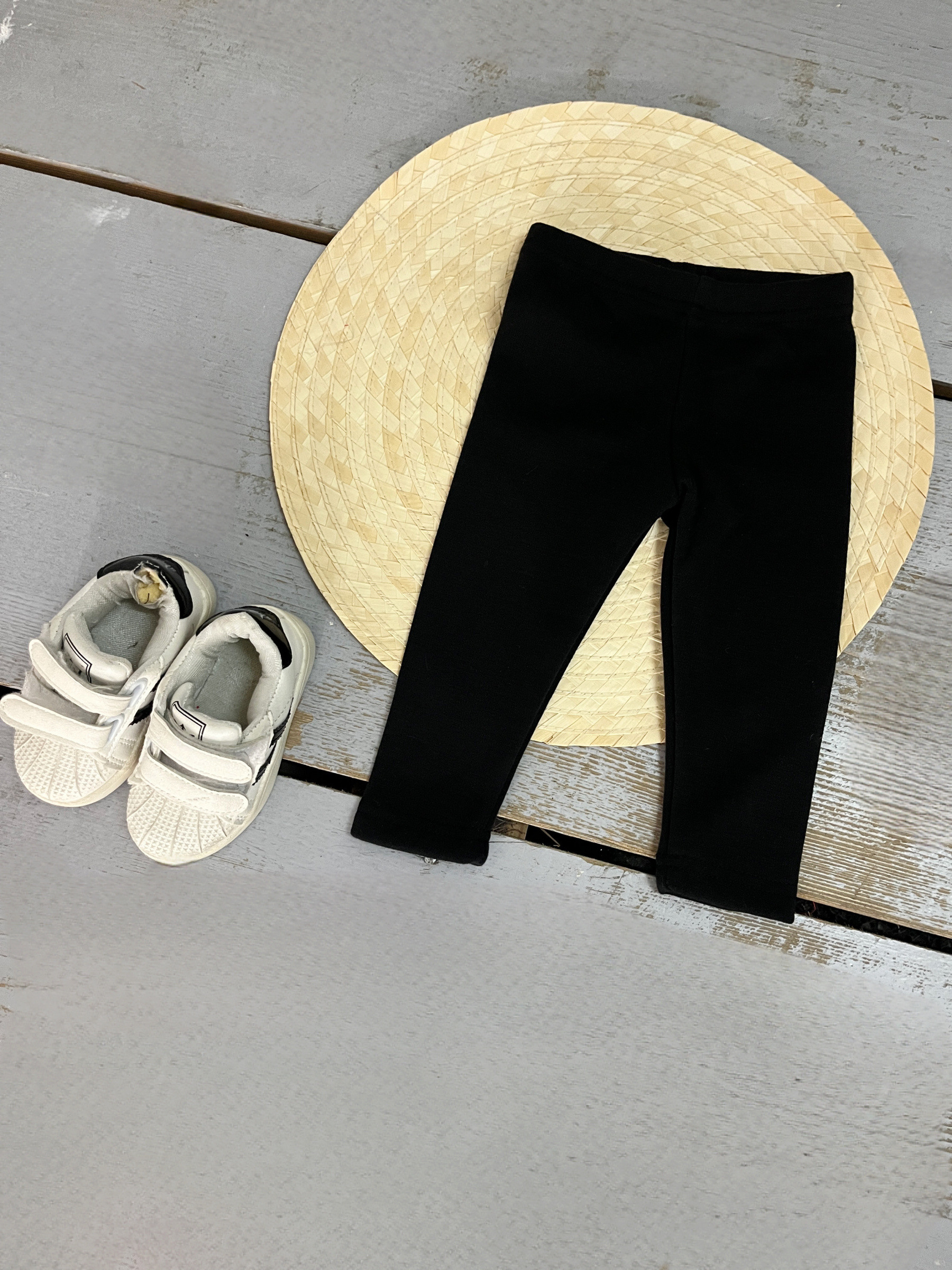 Grossista Chicaprie - Leggings a Tinta Unita con Interno in Pile per Neonata