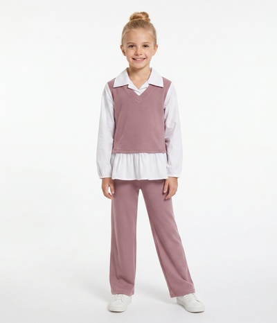 Mayorista CHIC COOL - Conjunto con cuello de camisa Mayorista CHIC COOL - Conjunto con cuello de camisa