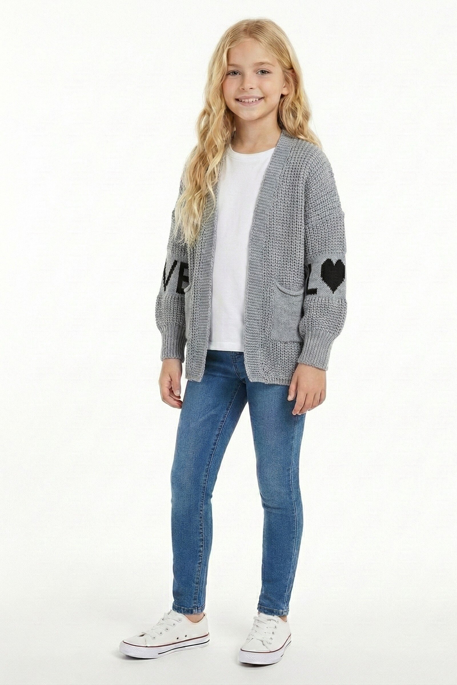 Grossista CHIC COOL - Cardigan con motivo LOVE