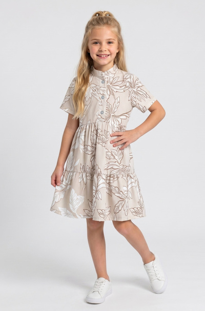 Wholesaler CHIC COOL - Dress with palm leaf pattern Wholesaler CHIC COOL - Dress with palm leaf pattern