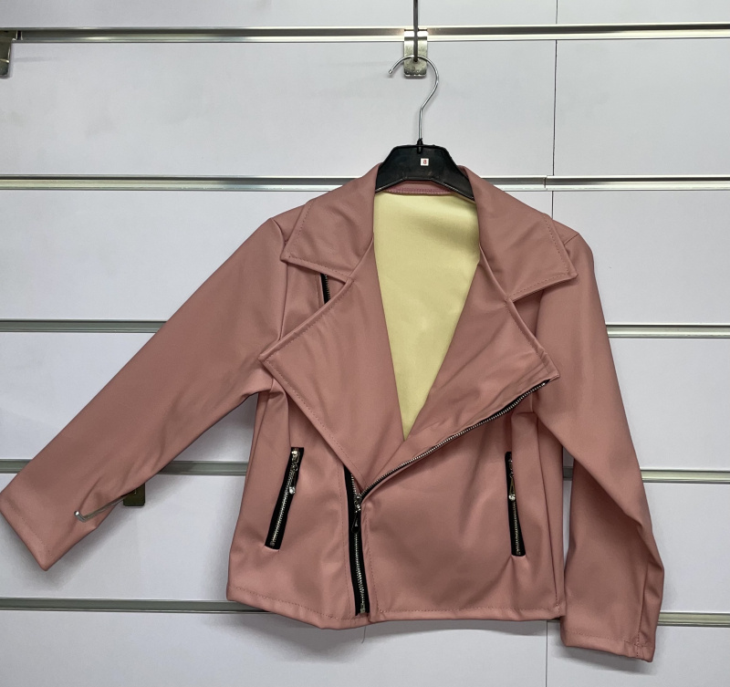 Grossista CHIC COOL - Giacca per bambini con zip in tessuto FAUX SKAÏ