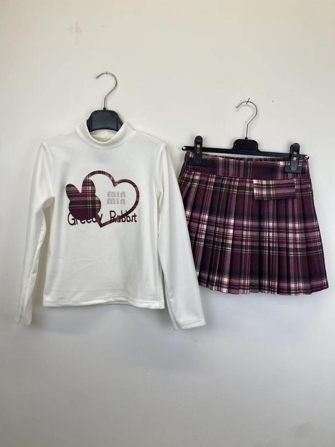 Grossiste CHIC ROUGE - ENSEMBLE FILLE