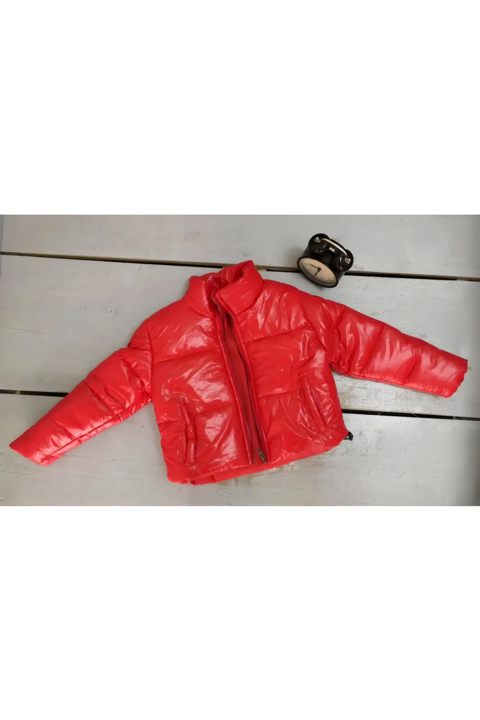 Grossiste Chicaprie - Veste Rembourrée Unie Style Bombers Fille