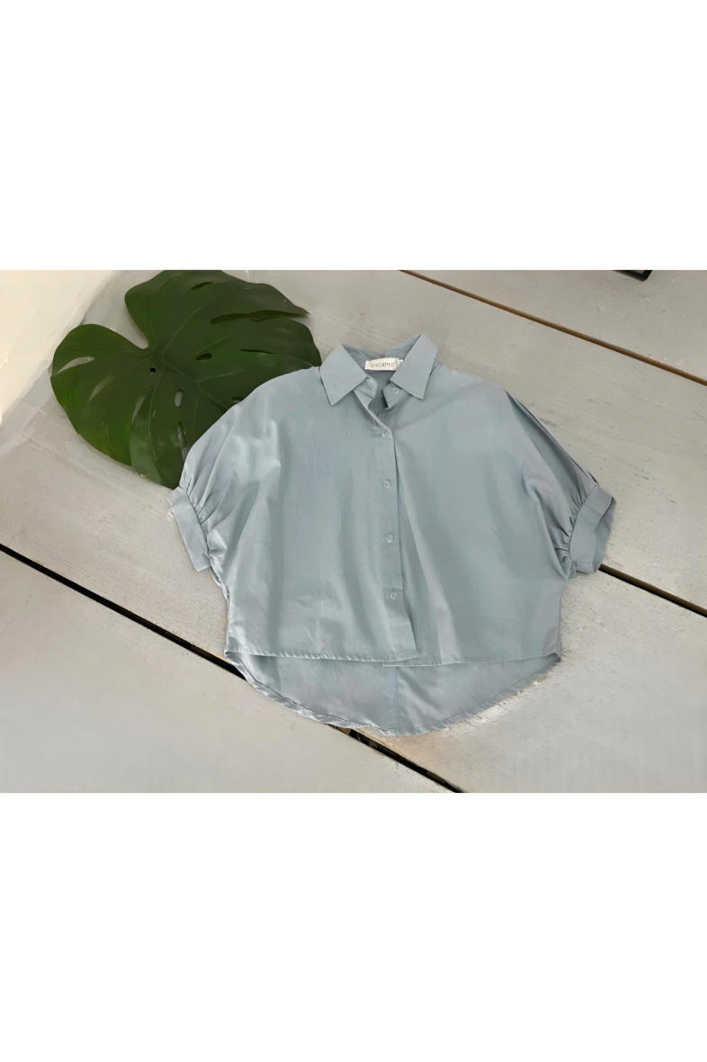 Wholesaler Chicaprie - Girls' Plain Oversized Shirt