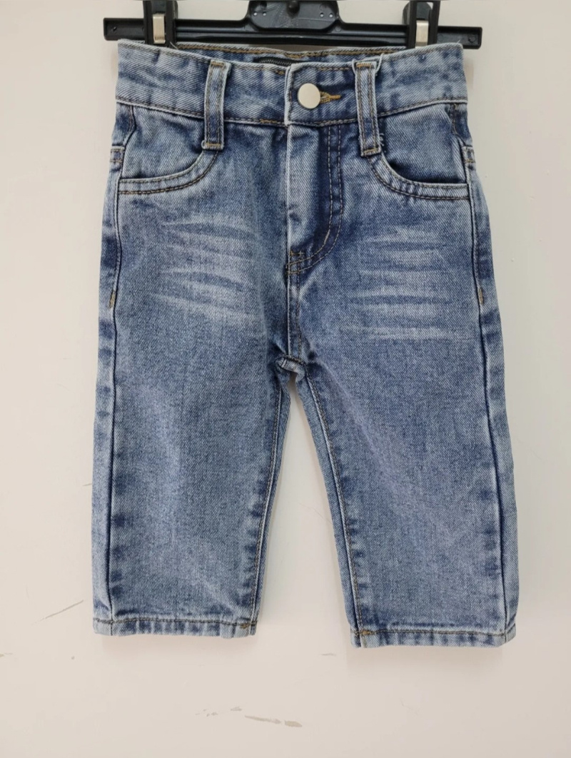 Großhändler Chicaprie - Urbane Unisex-Baby-Jeanshose mit Reißverschluss und Knopf