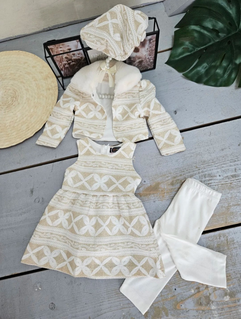 Großhändler Chicaprie - Set aus Jacke und Kleid für Babys