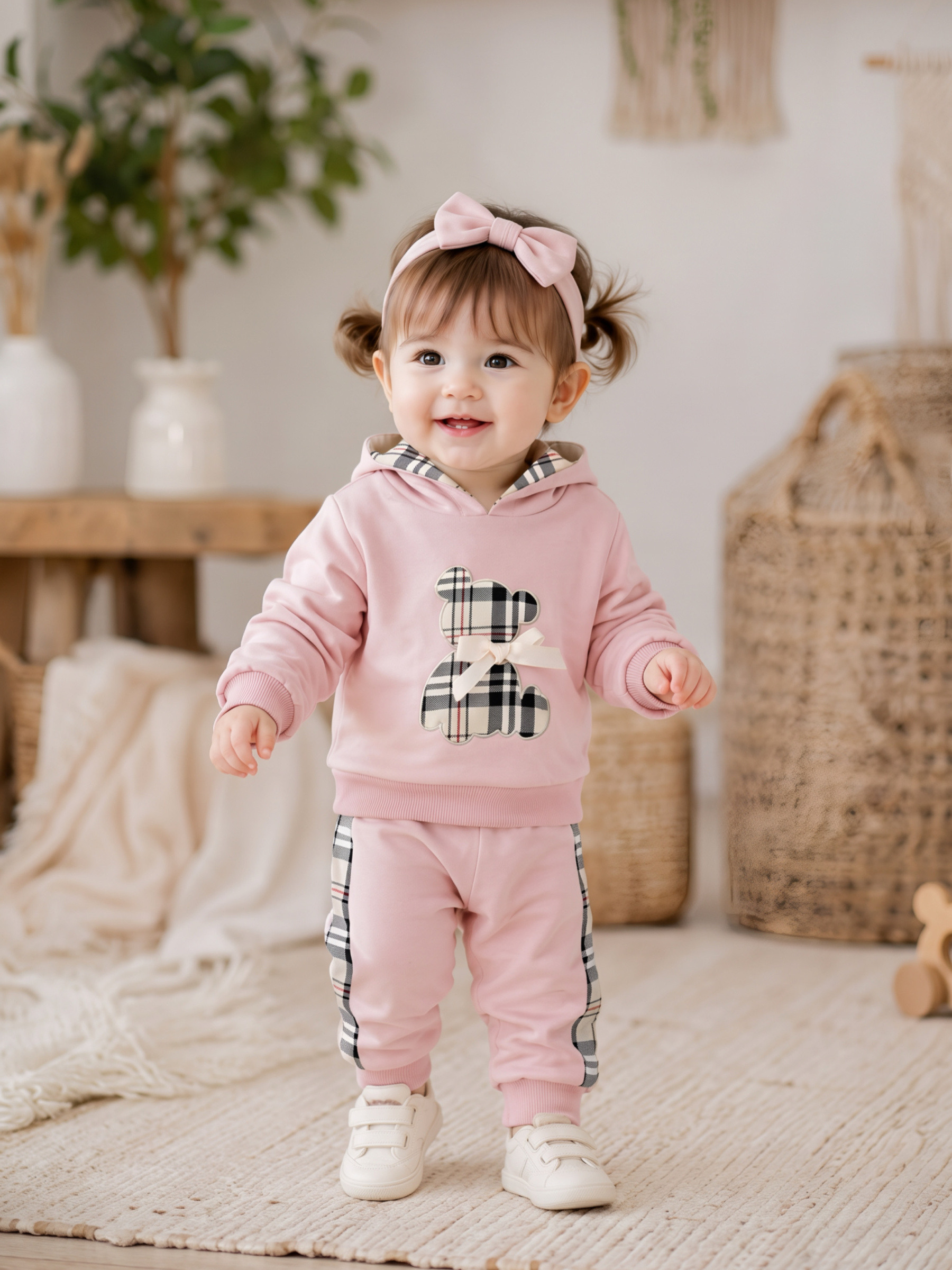 Wholesaler Chicaprie - Uni Long Sleeve Bow Short Dress With Skull And Crossbones Design For Girls