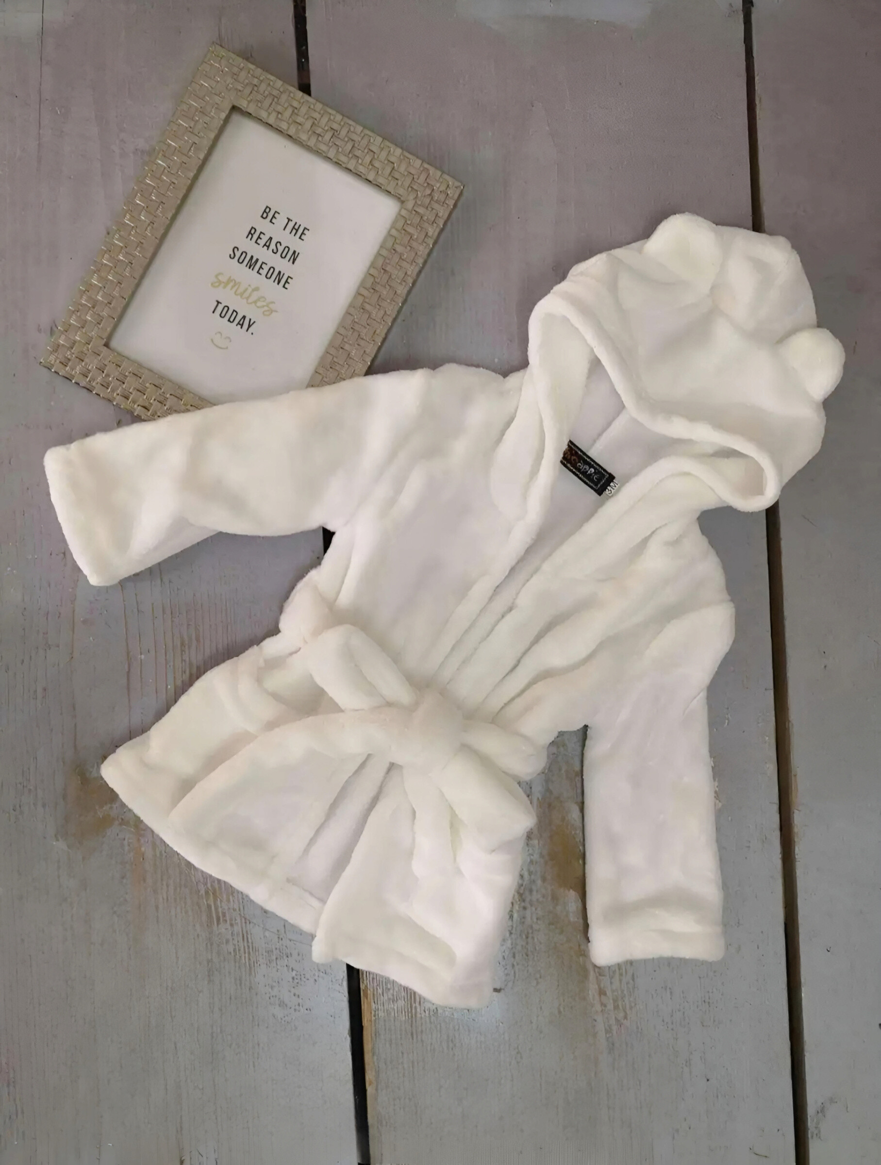 Wholesaler Chicaprie - Baby Girl's Soft Plain Bathrobe With Belt