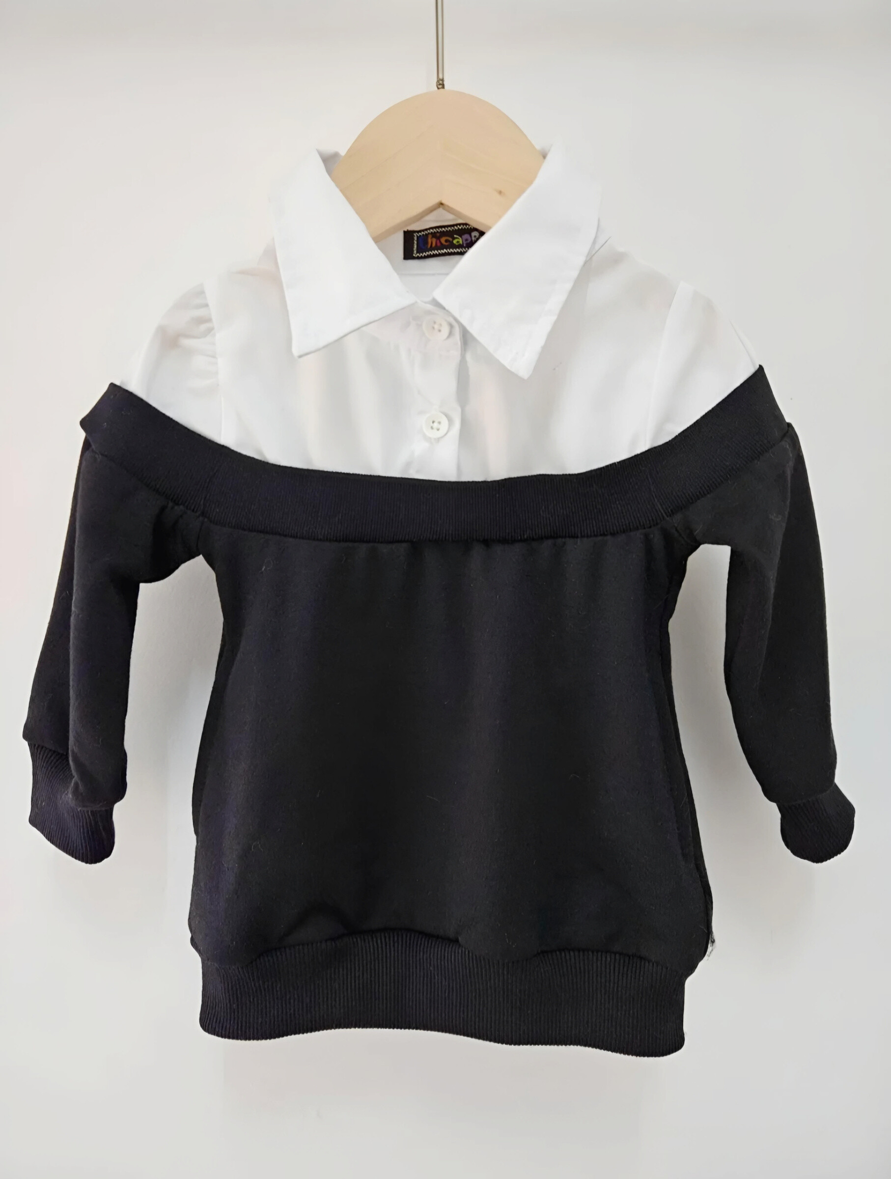 Mayorista Chicaprie - Jersey para Bebé Niña de Manga Larga Lisa con Top y Bajo