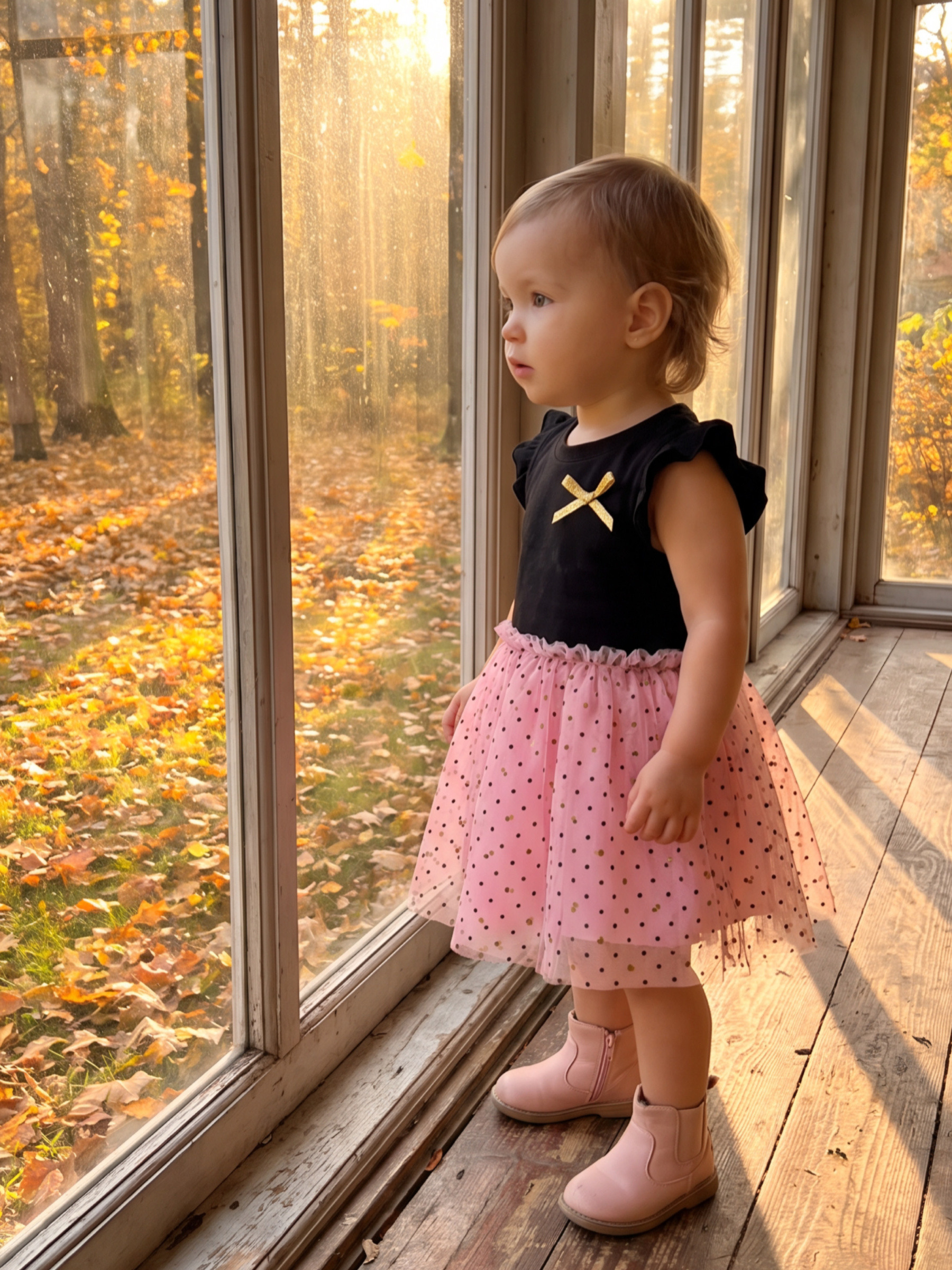 Grossiste Chicaprie - Robe Sans Manche Volant Avec Noeud Et Bas Voilage Pois Bébé Fille