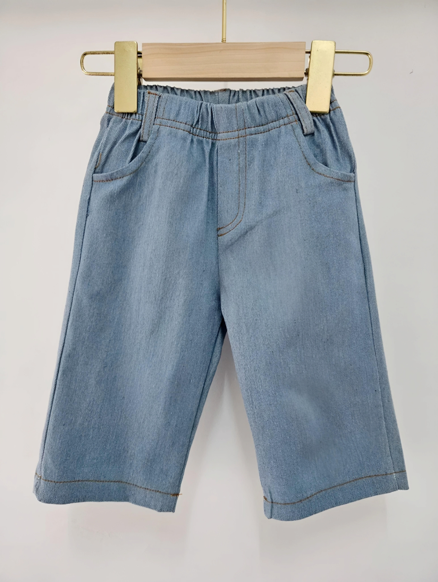 Grossiste Chicaprie - Pantalon Jeans Classique Droite Urbain Bébé Fille