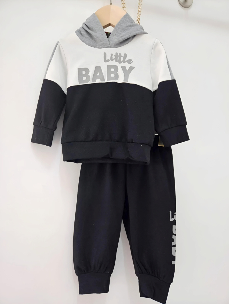 Großhändler Chicaprie - Gemischtes Set aus Kapuzenpullover und Jogginghose für Babys