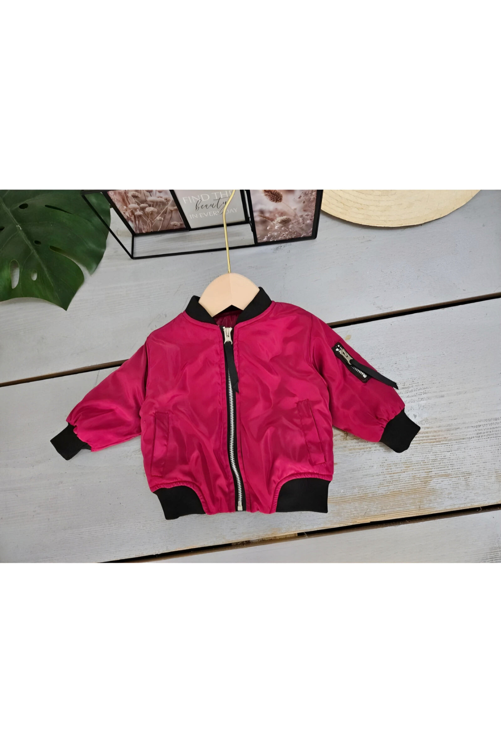 Mayorista Chicaprie - Cazadora bomber unisex para bebé con cremallera, bolsillo en la manga y estilo urbano