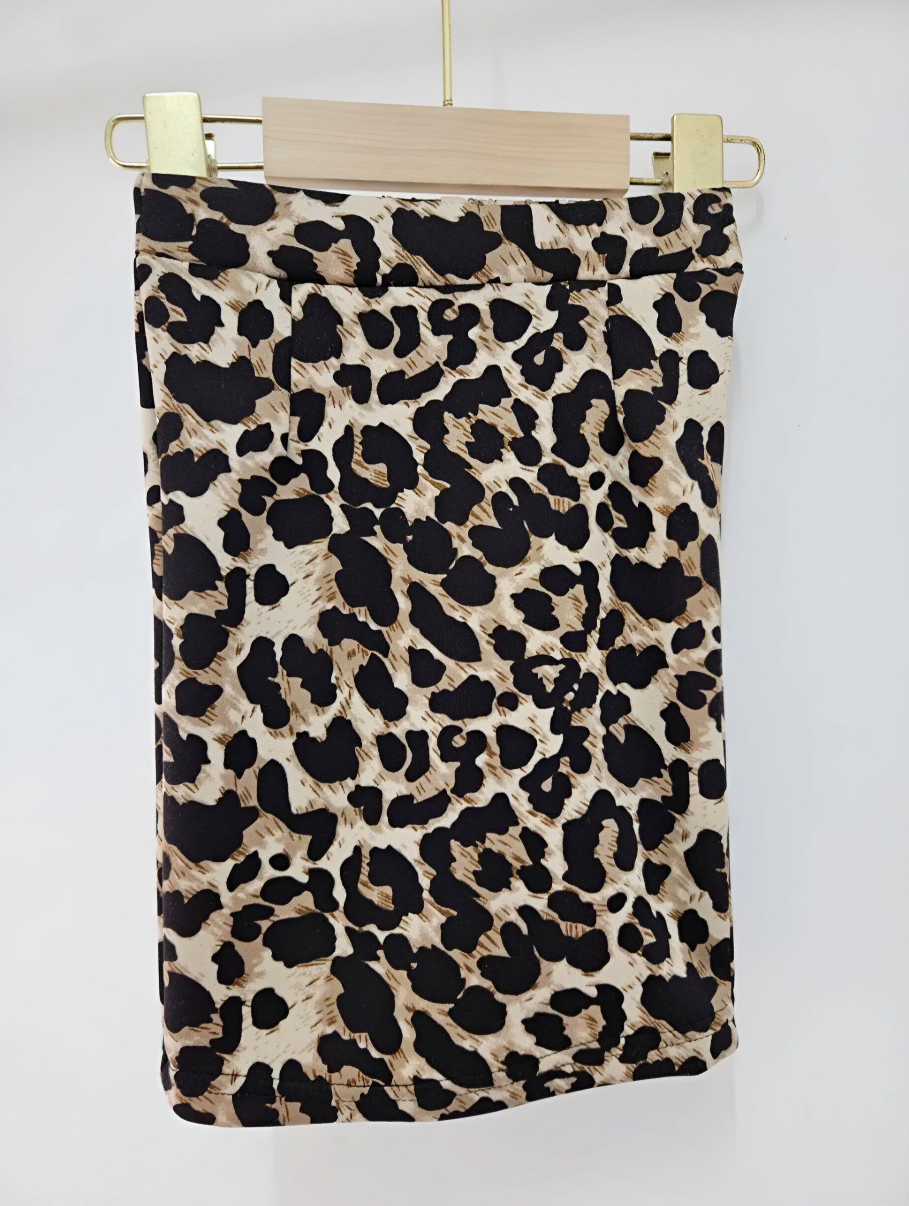 Wholesaler Chicaprie - Girls' Classic Leopard Midi Skirt