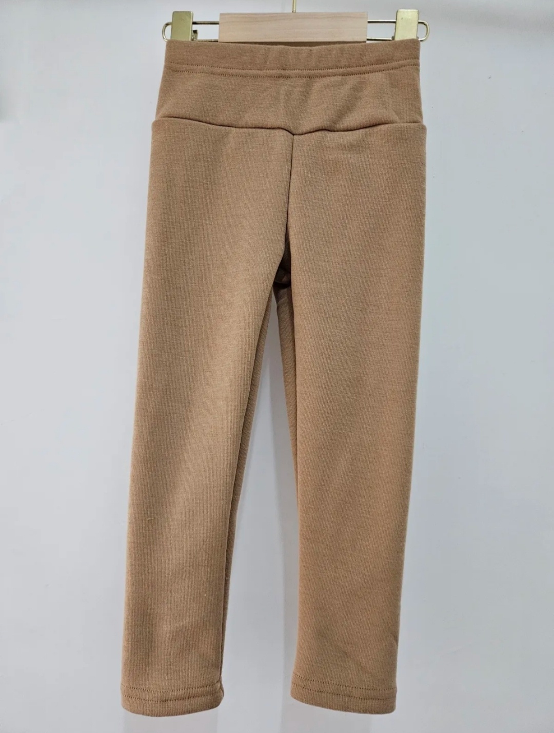 Grossiste Chicaprie - Pantalon Legging Uni Avec Intérieur Moumoute Cocon Fille