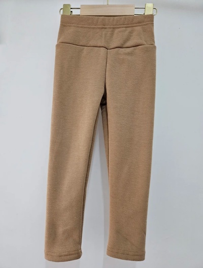 Grossista Chicaprie - Leggings a Tinta Unita con Interno in Peluche per Ragazze Grossista Chicaprie - Leggings a Tinta Unita con Interno in Peluche per Ragazze