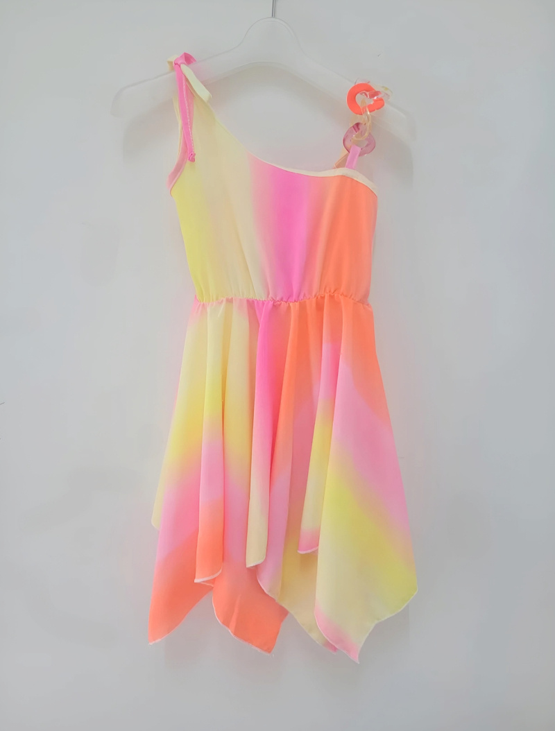 Mayorista Chicaprie - Vestido Niña Light Sunset Multicolor