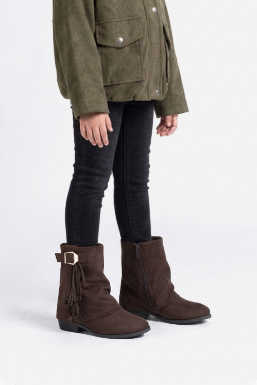 Großhändler Doremi - Kinderstiefeletten im Boho-Stil mit Fransen