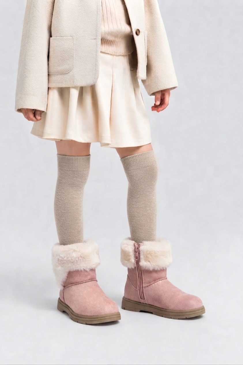 Grossiste Doremi - Bottines hiver à fourrure pour enfants