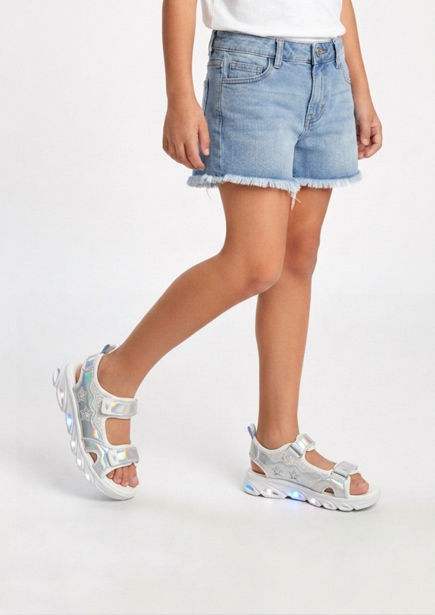 Grossiste Doremi - Sandales lumineuses holographiques été enfants avec velcro