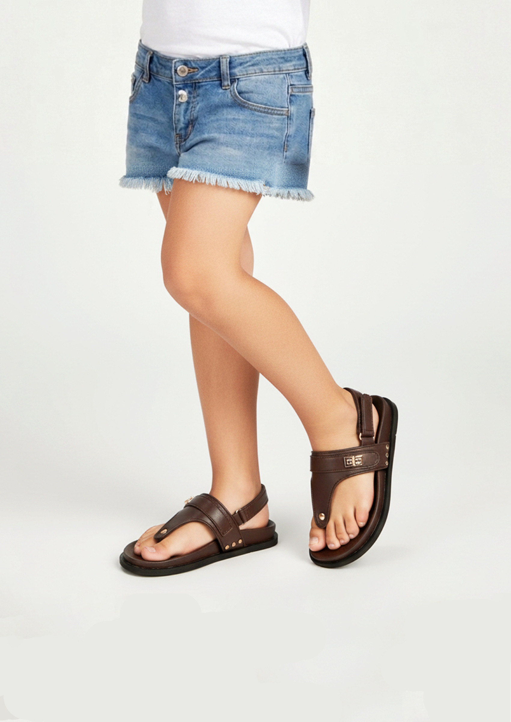Großhändler Doremi - Kinder-Zehentrenner-Sandalen mit Klettverschluss
