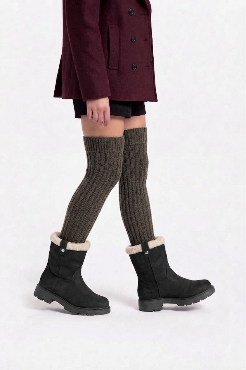 Grossiste Doremi - Bottines hiver à bordure Shearling pour enfants