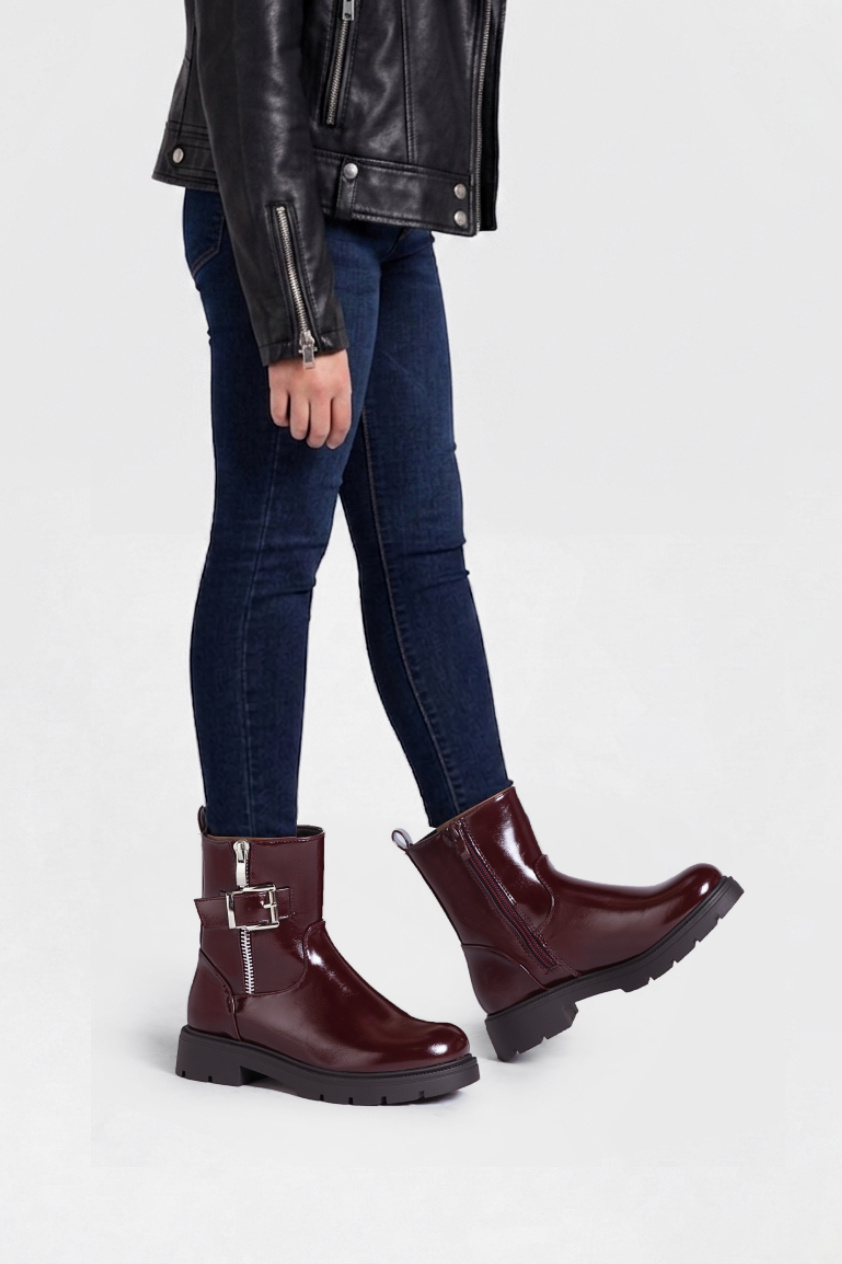Grossiste Doremi - Bottines à ceinture style Biker pour enfants