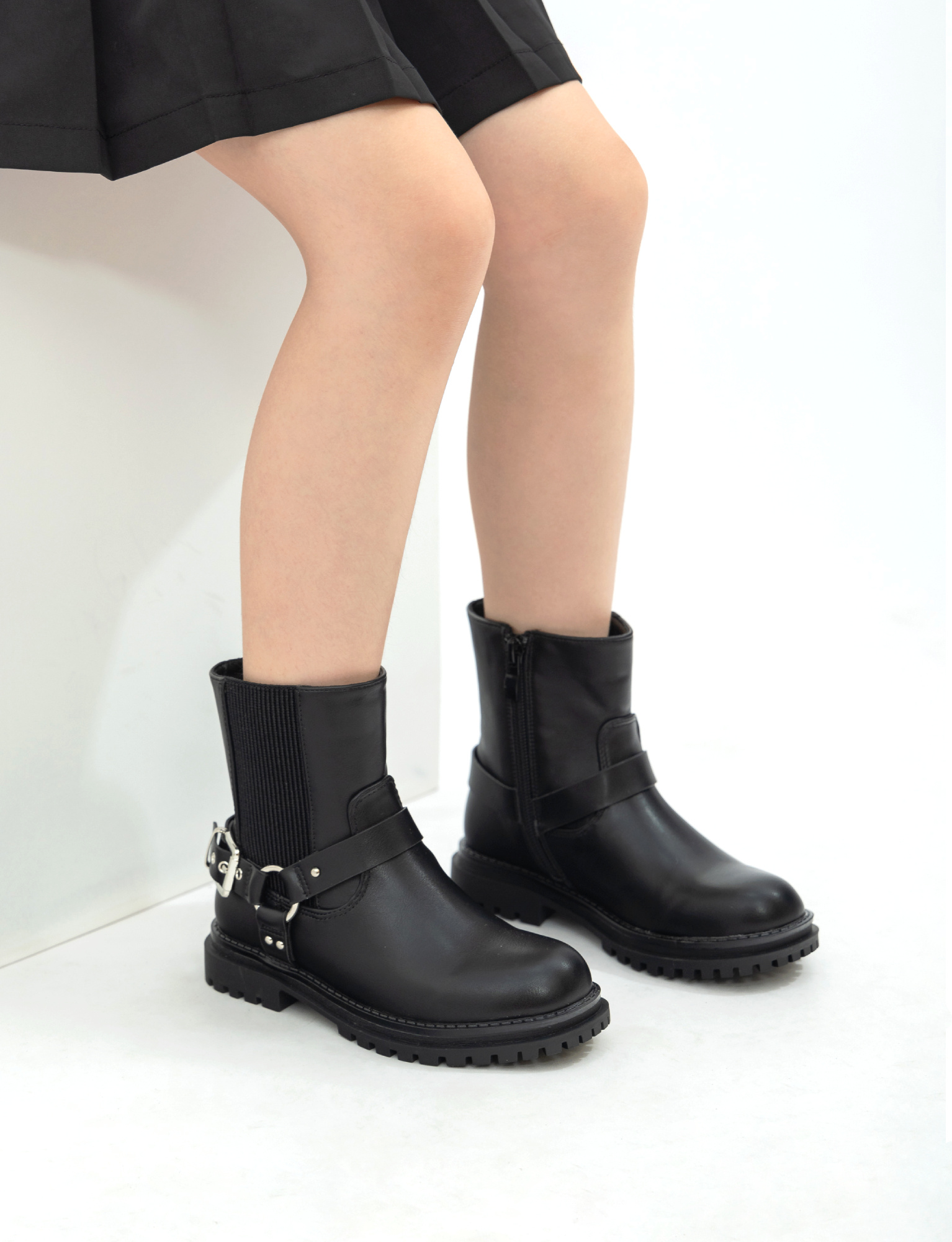 Großhändler Doremi - Kinder Biker-Stiefeletten mit Schnalle