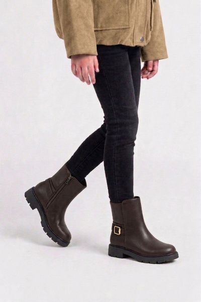 Mayorista Doremi - Botines infantiles con hebilla dorada Mayorista Doremi - Botines infantiles con hebilla dorada
