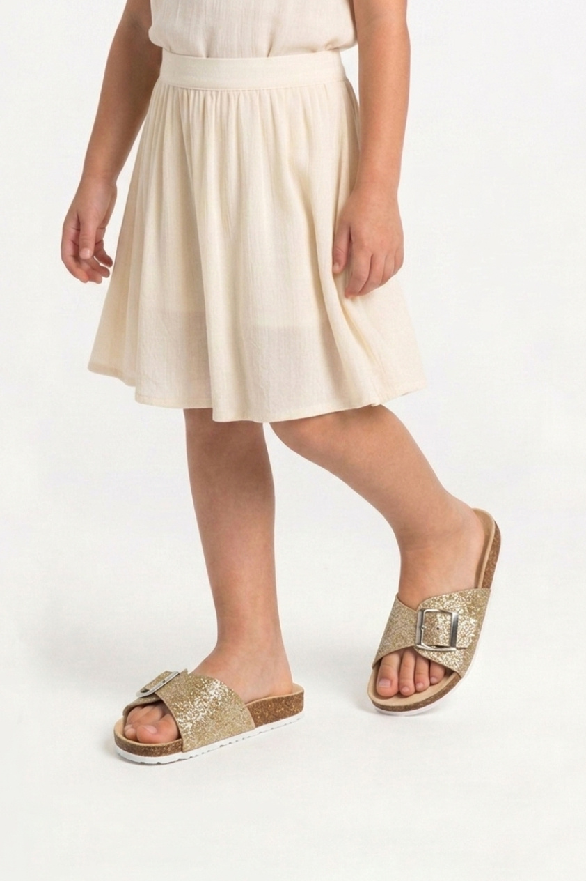 Wholesaler Doremi - Children's summer glitter slide sandals