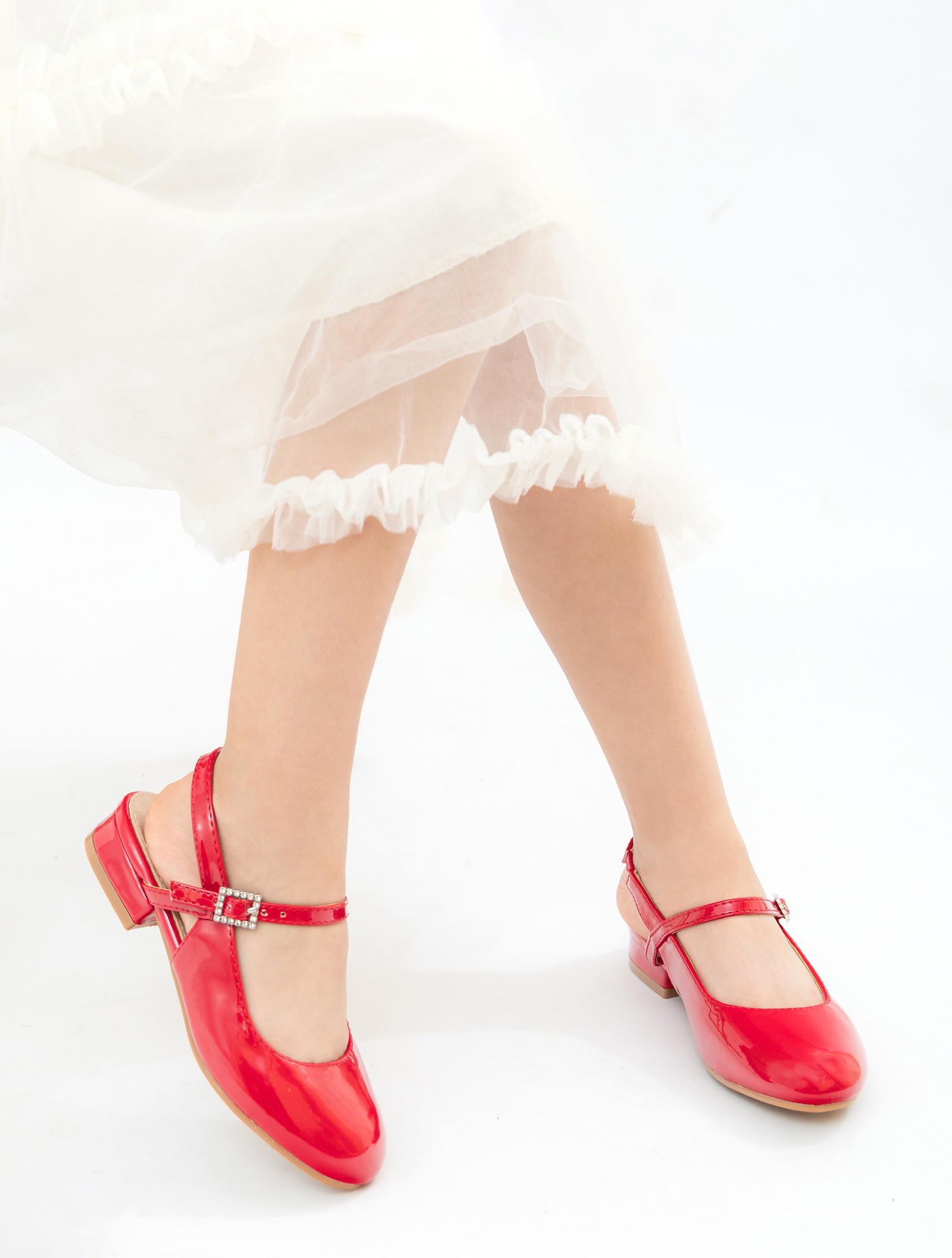Wholesaler Doremi - Girls' slingback heeled pumps with back strap