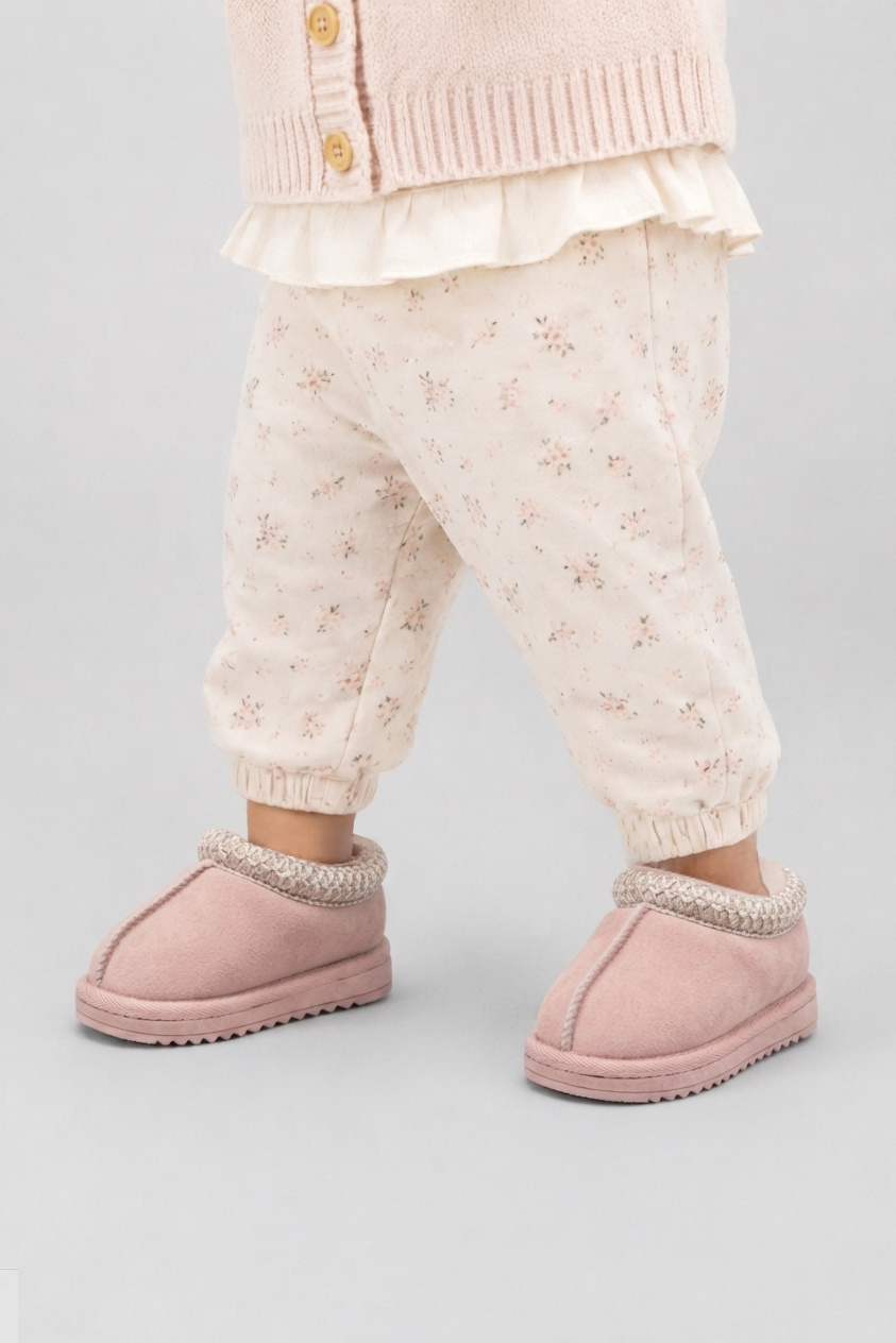 Grossiste Doremi - Bottes fourrées enfants à broderie tendance