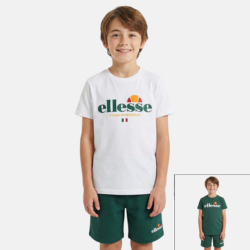 Großhändler Ellesse - Ellesse 2er-Pack T-Shirts und Shorts für Jungen, Größe 8 bis 14 Jahre