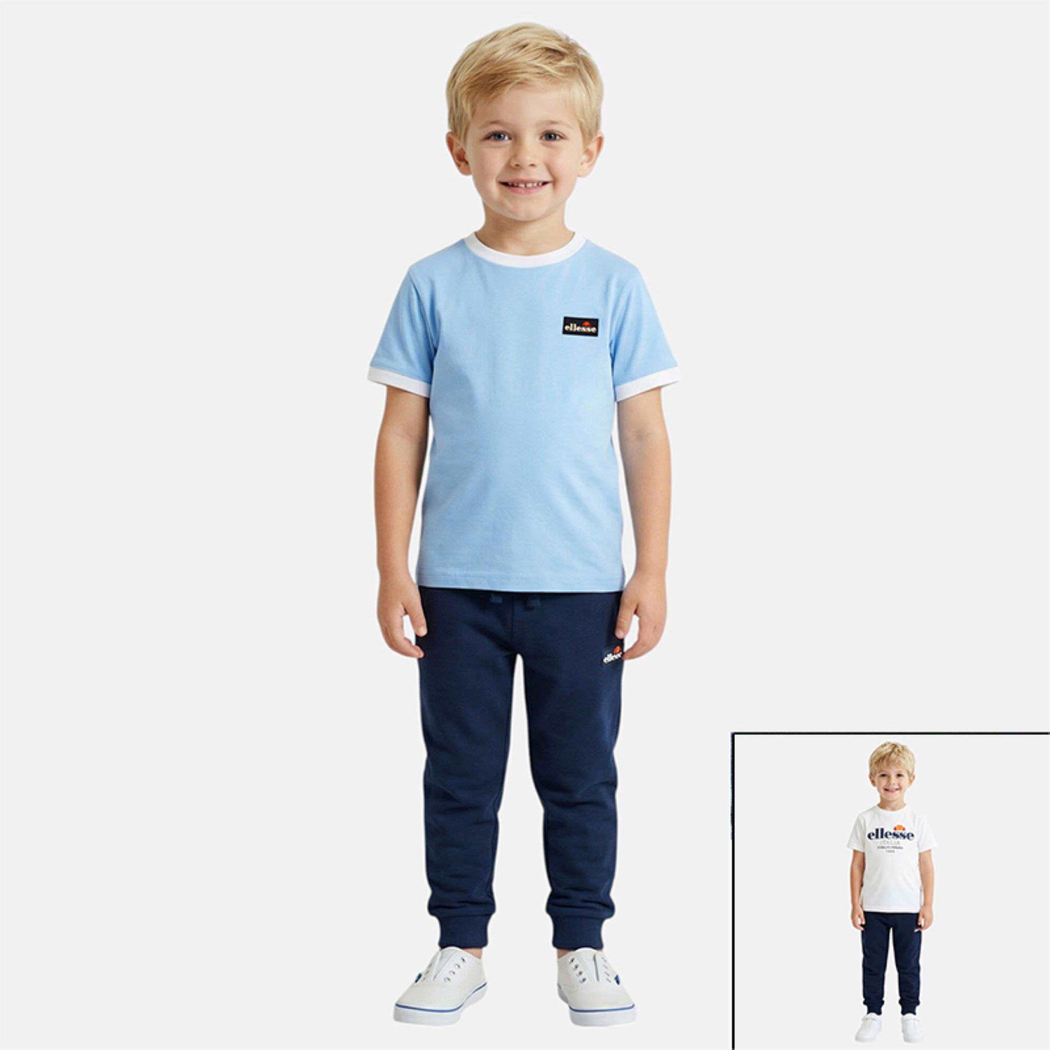 Großhändler Ellesse - Ellesse 2er-Pack T-Shirts und Jogginghose für Jungen, Größe 2 bis 7 Jahre