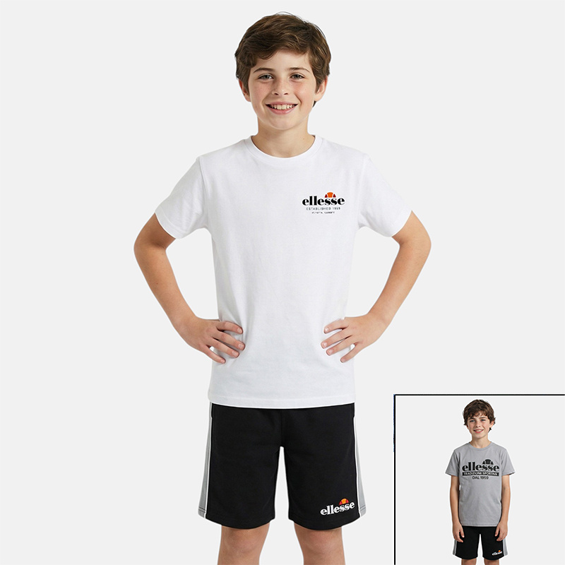 Großhändler Ellesse - Ellesse 2er-Pack T-Shirts und Shorts für Jungen von 8 bis 14 Jahren