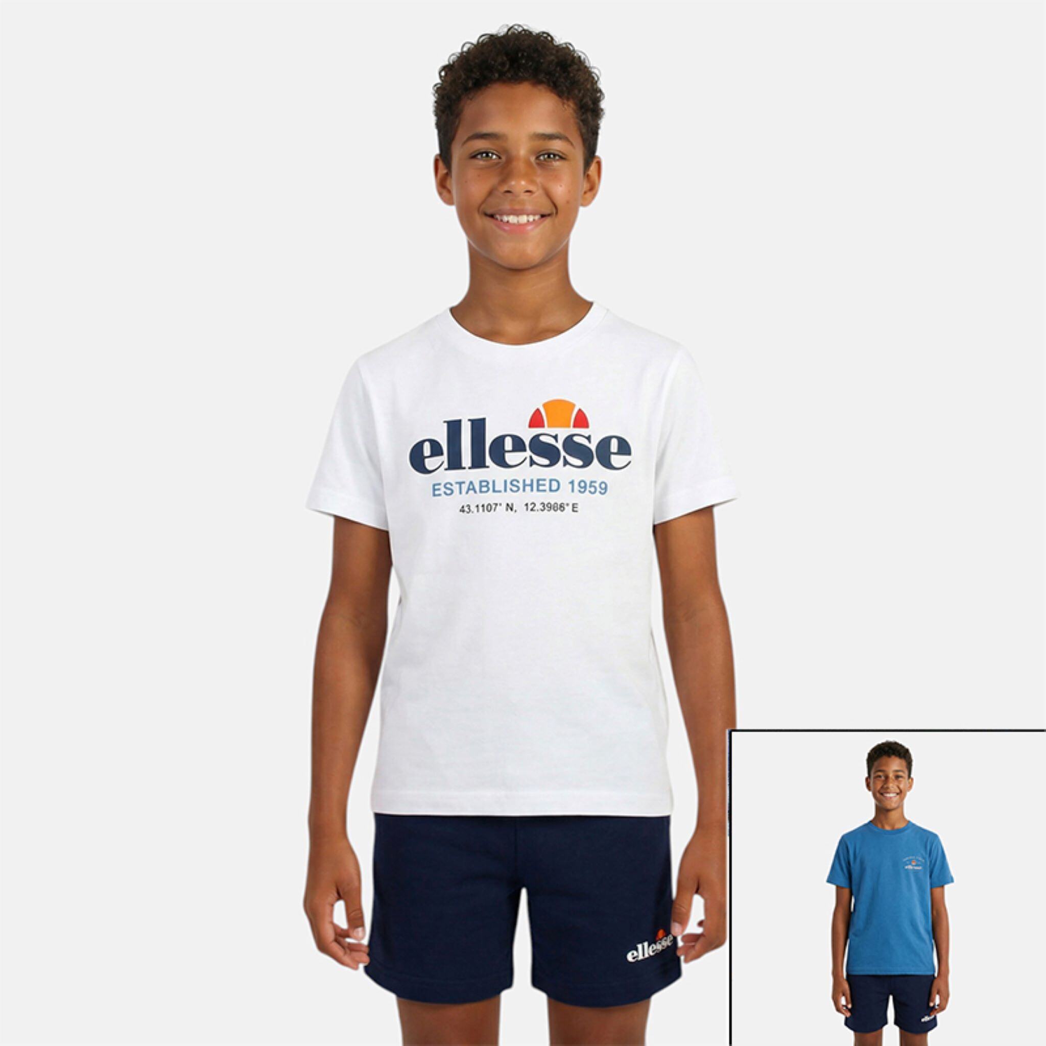 Großhändler Ellesse - Ellesse 2er-Pack T-Shirts und Shorts für Jungen von 8 bis 14 Jahren