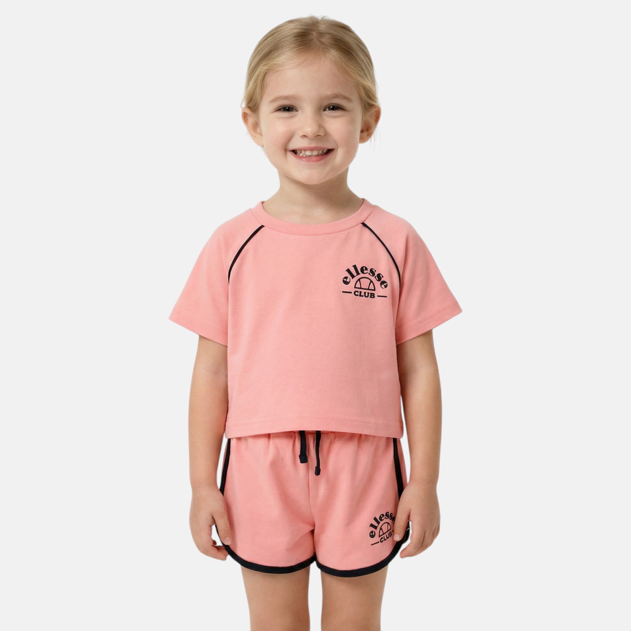 Großhändler Ellesse - Ellesse T-Shirt und Shorts Set für Mädchen von 2 bis 7 Jahren